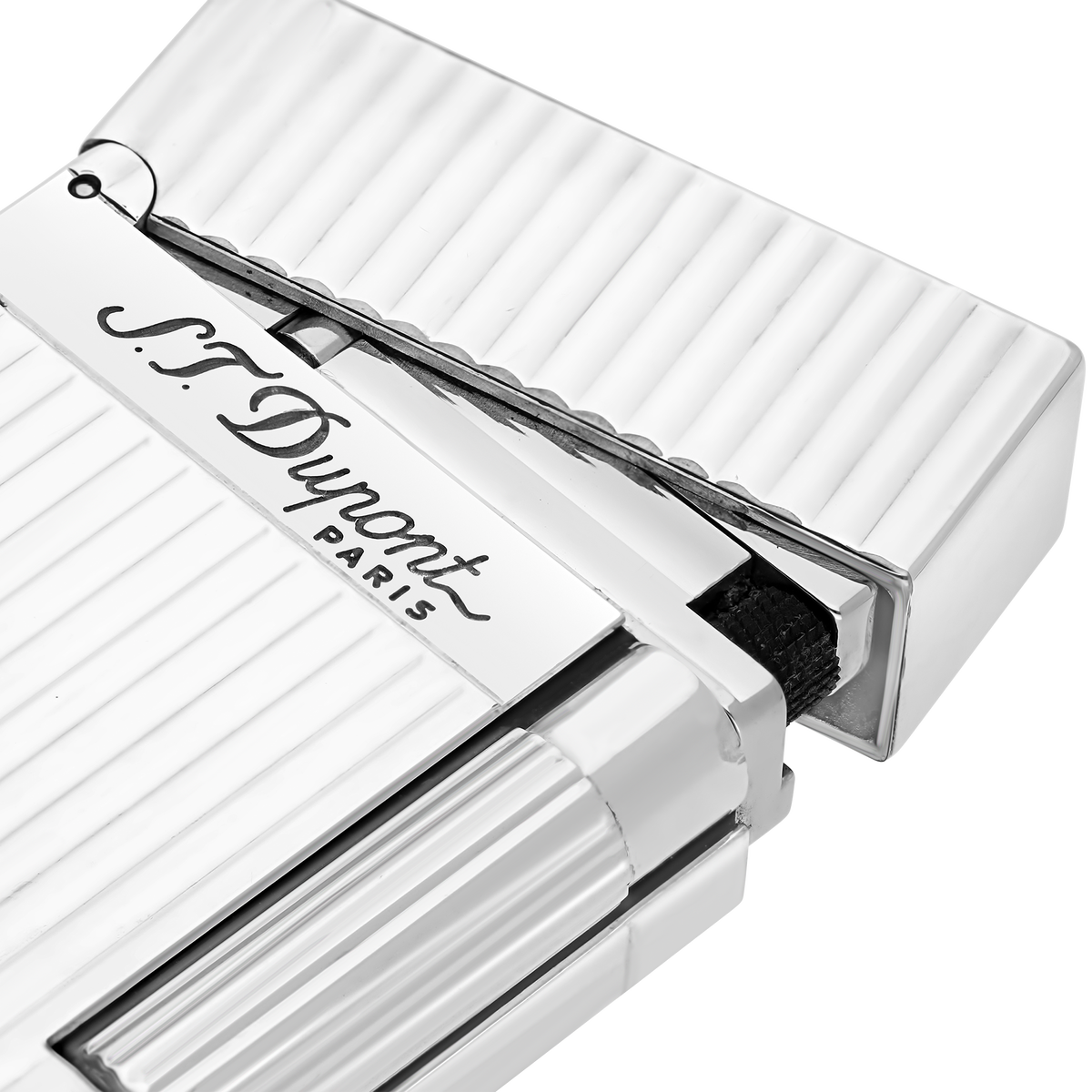Dupont Line 2 Guilloche Lighter - Silver