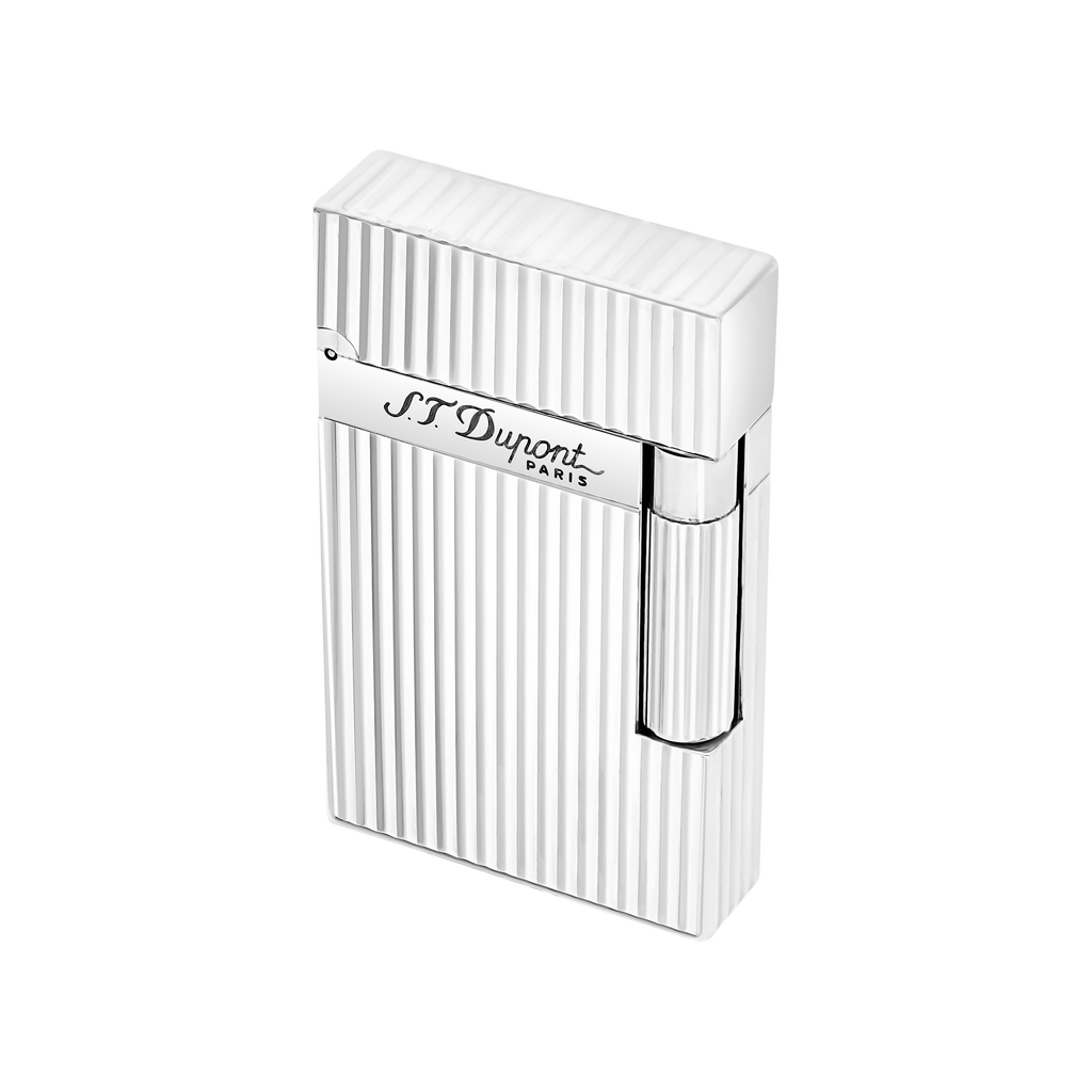 Dupont Line 2 Guilloche Lighter - Silver