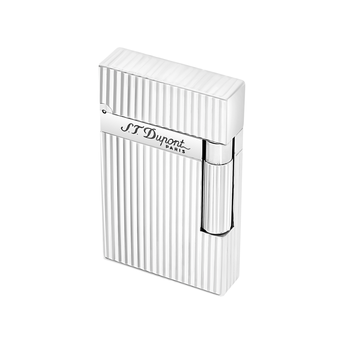 Dupont Line 2 Guilloche Lighter - Silver