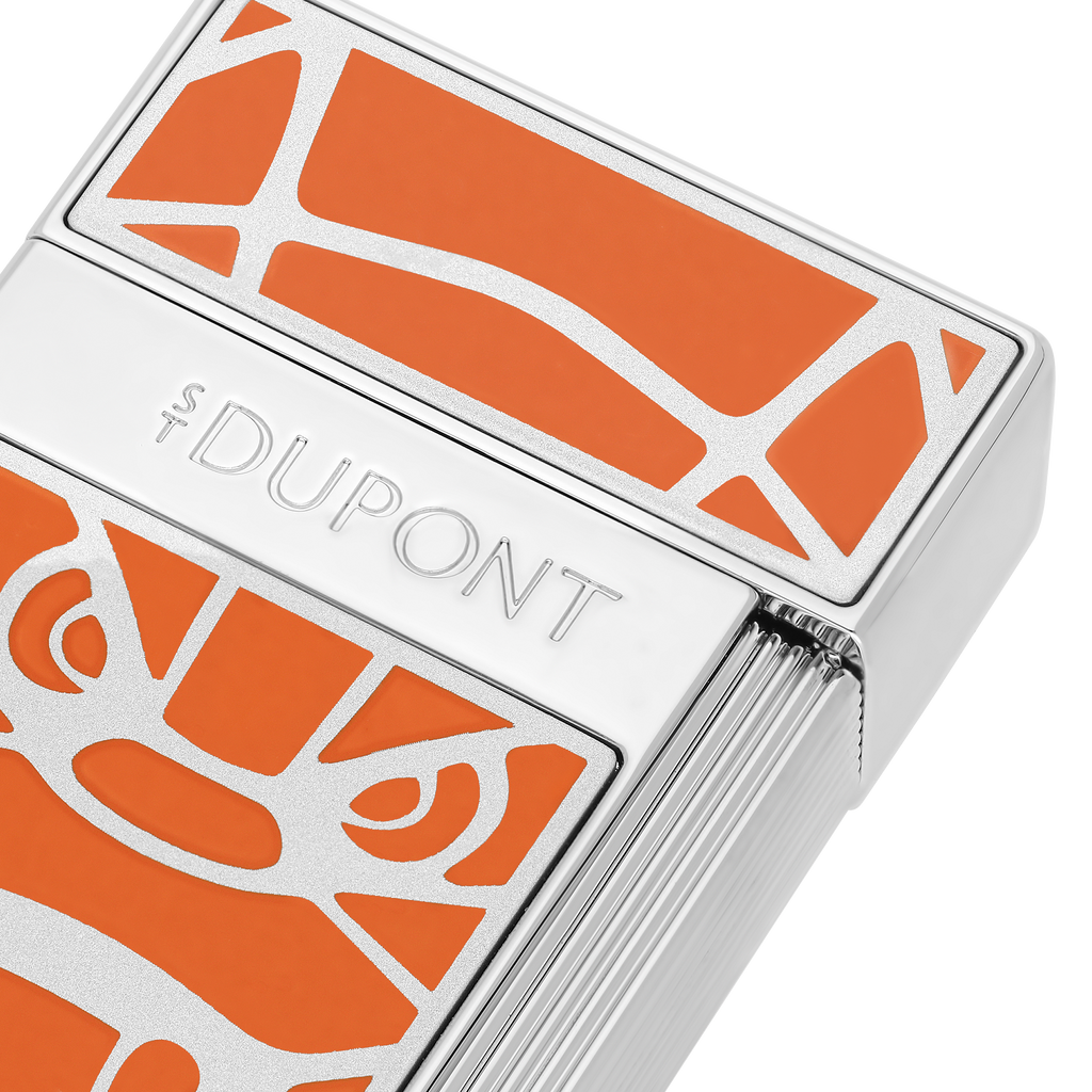 Dupont Orlinski Biggy Lacquered lighter - Orange