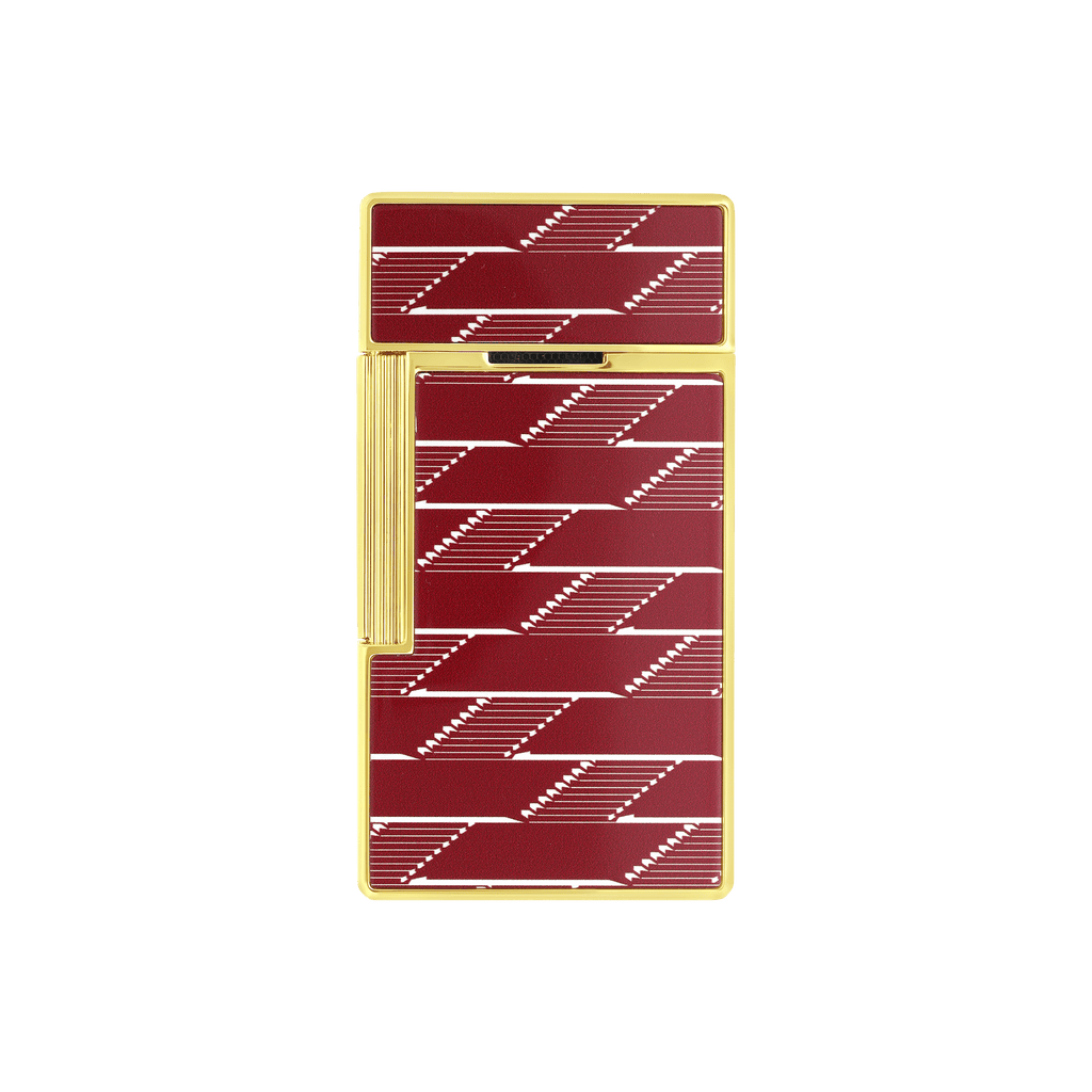 Dupont Monogram 1872 Biggy Lacquered lighter - Burgundy
