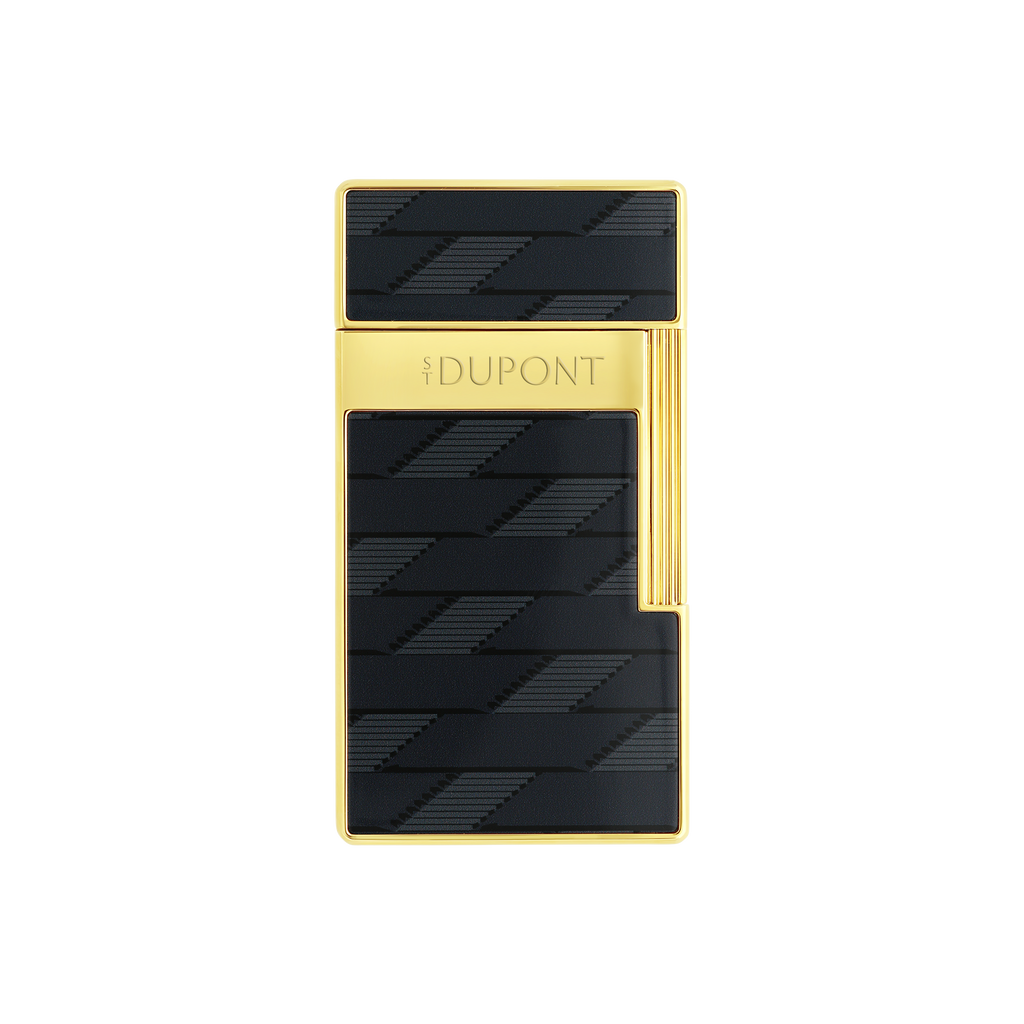 Dupont Monogram 1872 Biggy Lacquered lighter - Black