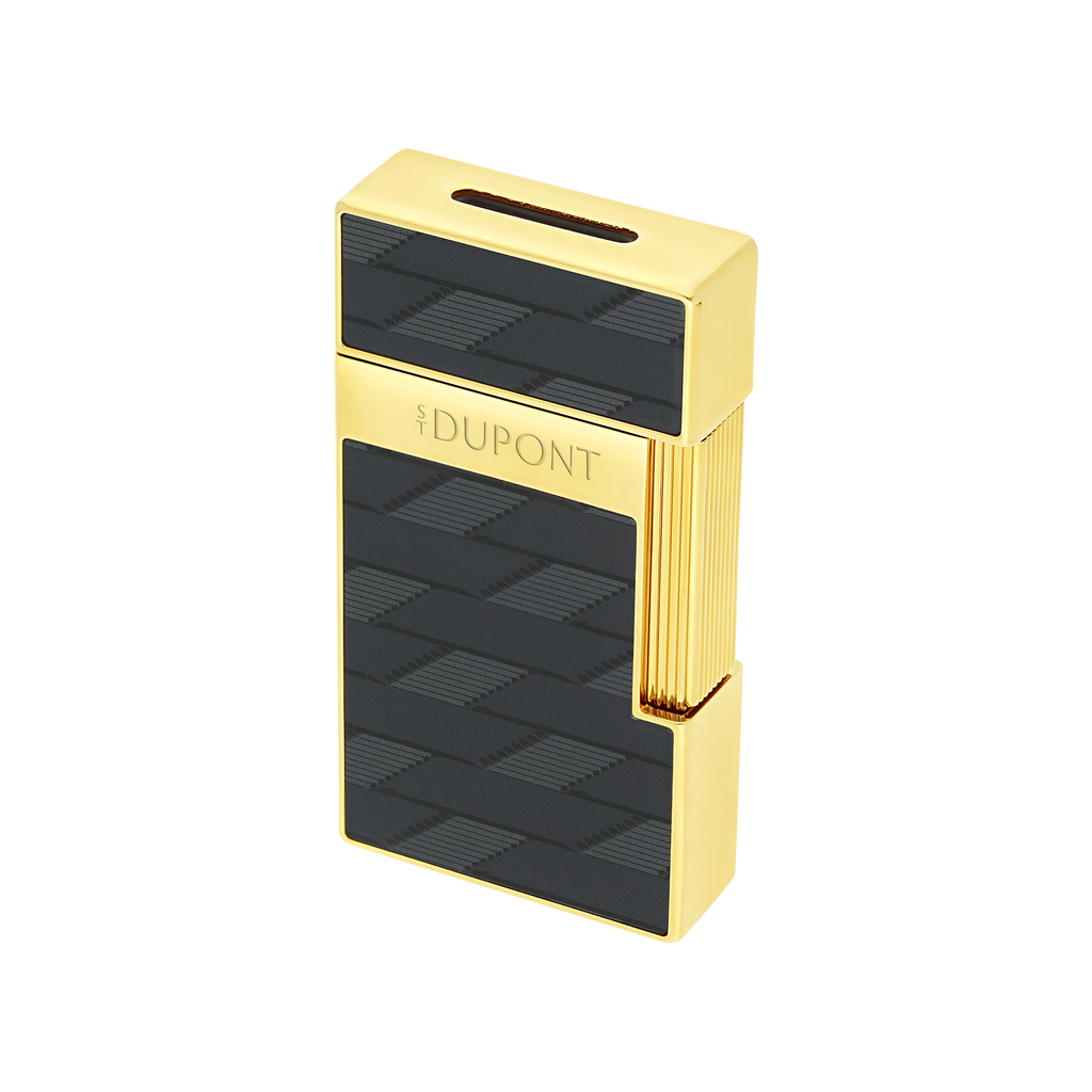 Dupont Monogram 1872 Biggy Lacquered lighter - Black