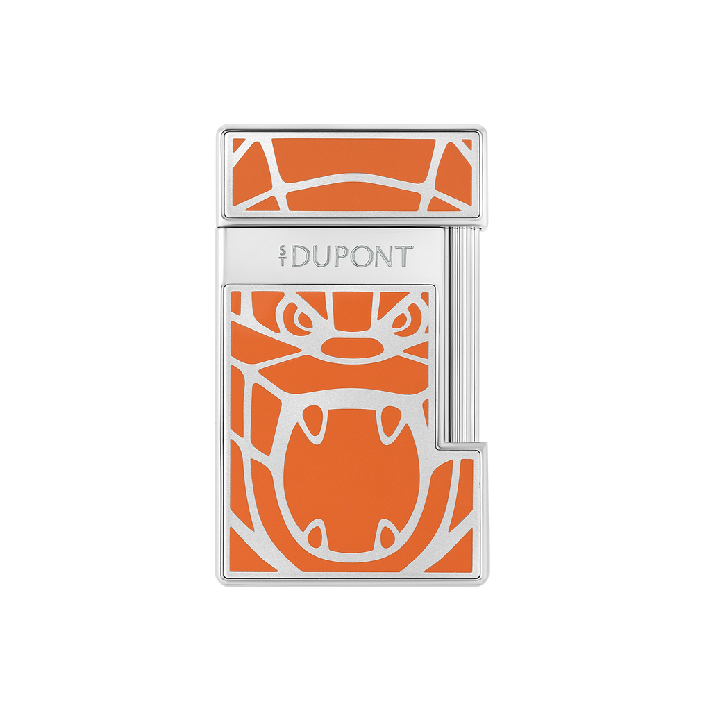 Dupont Orlinski Slimmy Lacquered lighter - Orange