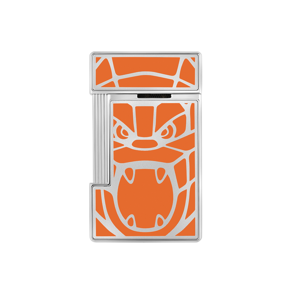 Dupont Orlinski Slimmy Lacquered lighter - Orange