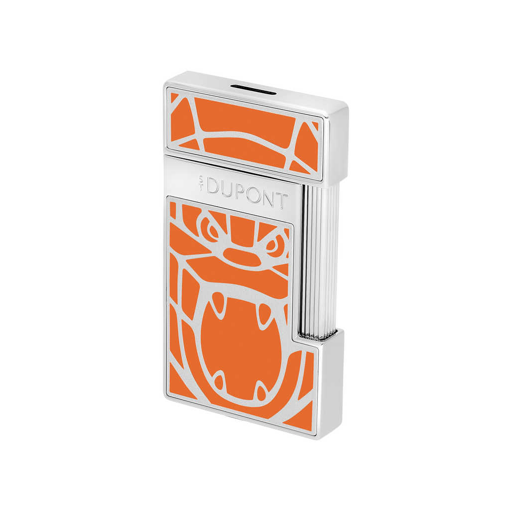 Dupont Orlinski Slimmy Lacquered lighter - Orange