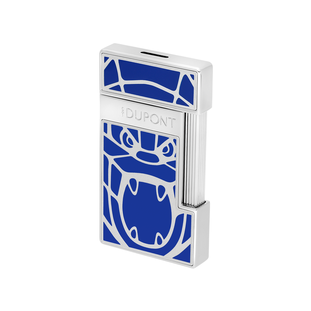 Dupont Orlinski Slimmy Lacquered lighter - Blue