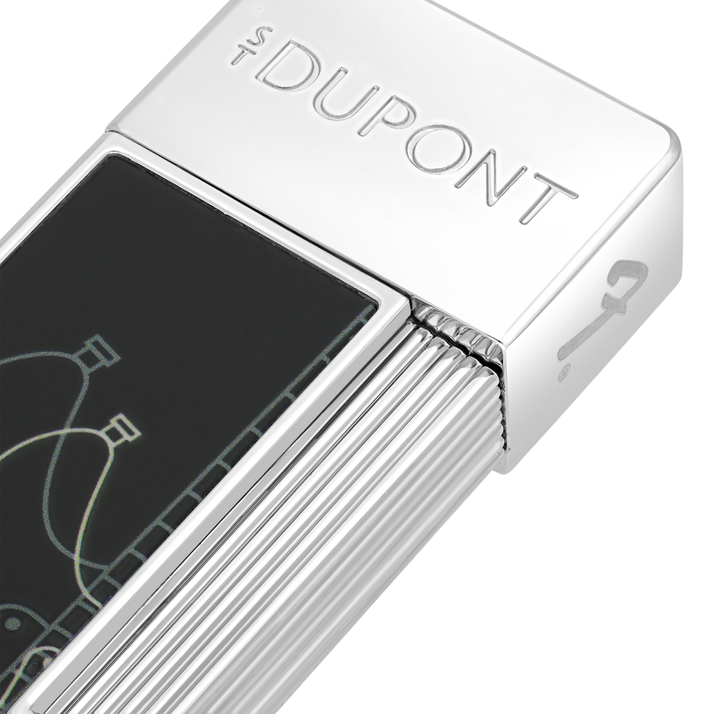 Dupont Twiggy Lacquered lighter - Black - 030025