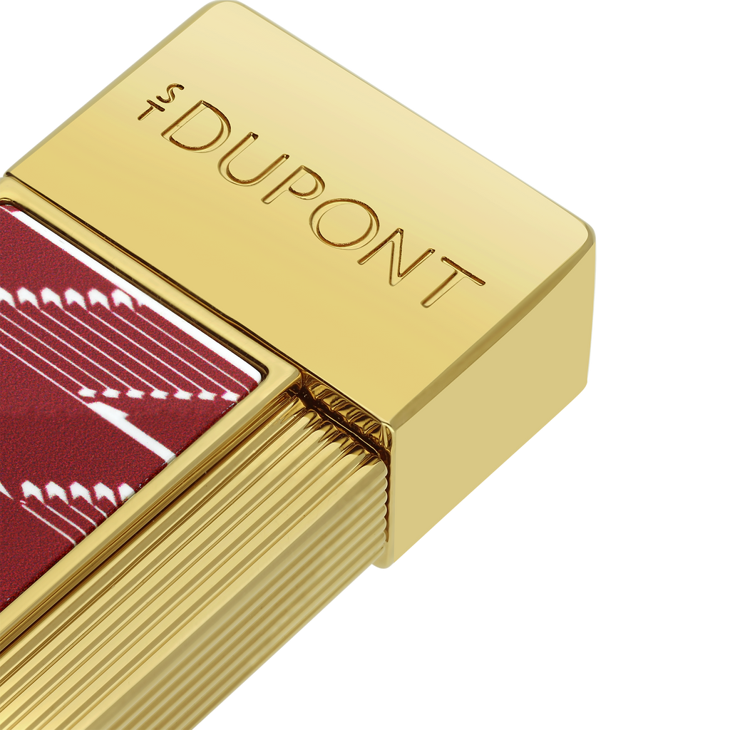 Dupont Monogram 1872 Twiggy Lacquered lighter - Burgundy