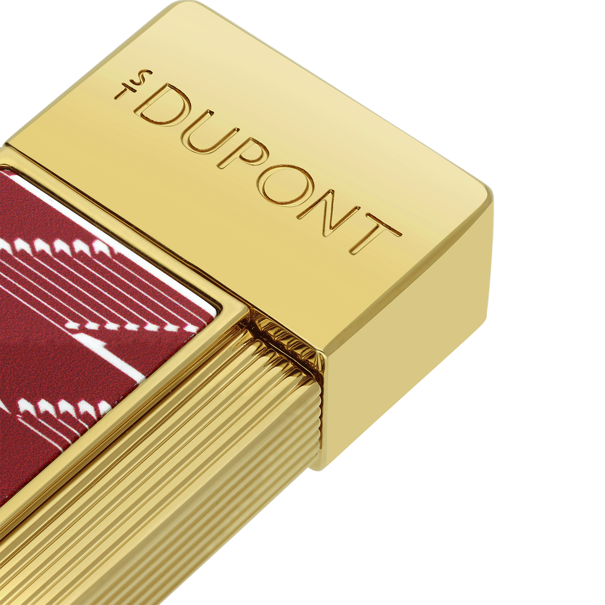 Dupont Monogram 1872 Twiggy Lacquered lighter - Burgundy