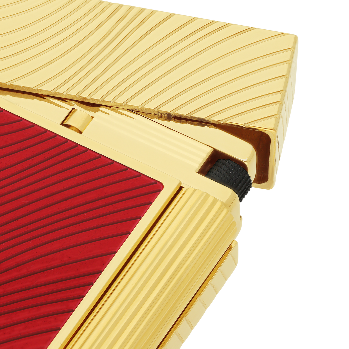 Dupont Line 2 Horse mane guilloche Lighter - Red