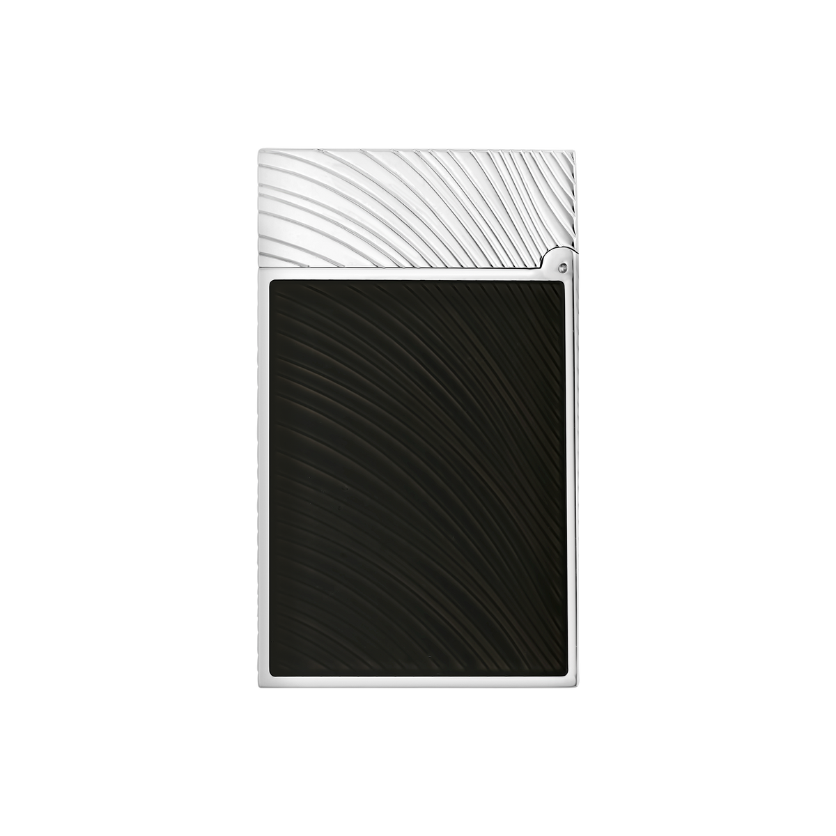 Dupont Line 2 Horse mane guilloche Lighter - Black