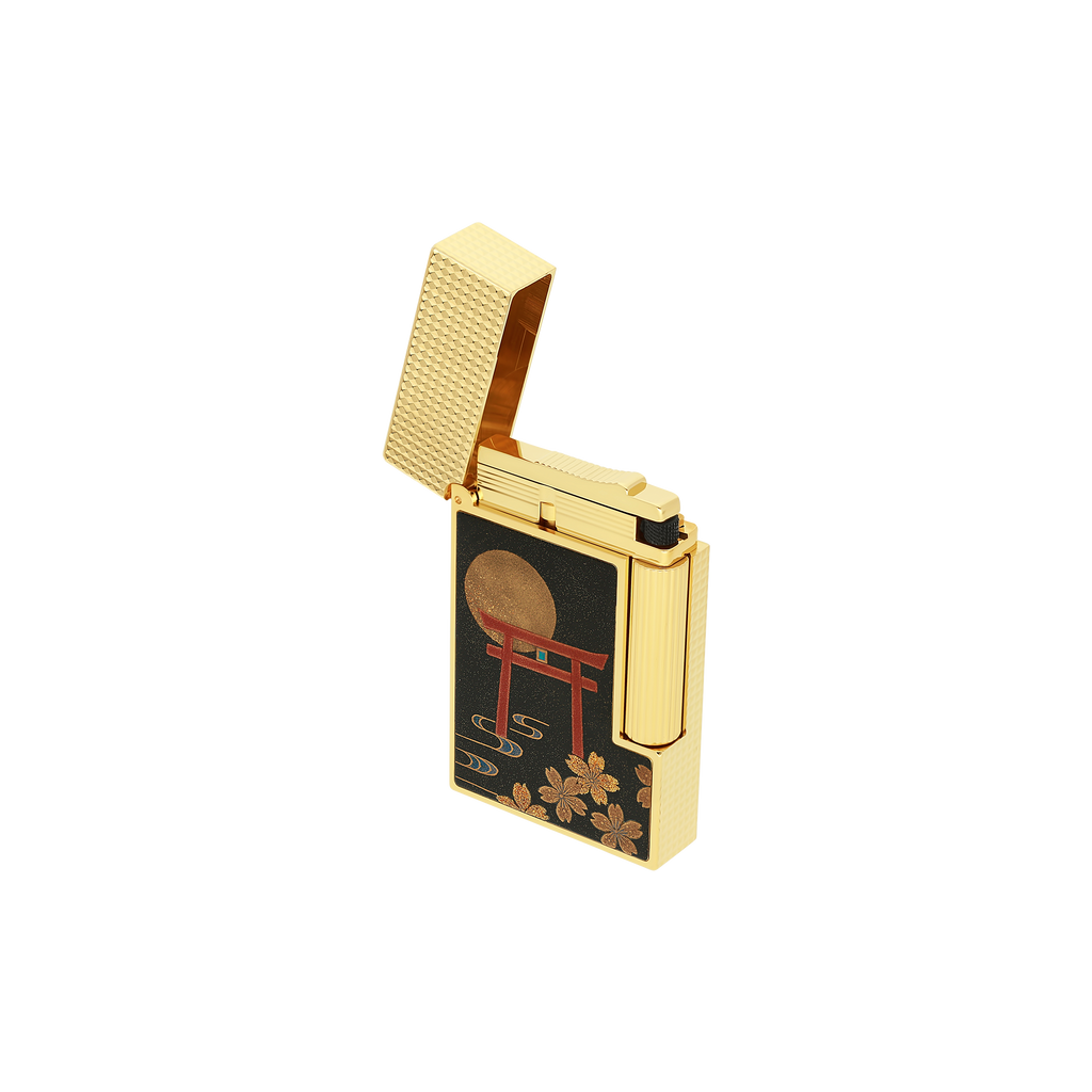 Dupont Maki-e Line 2 Lacquered Lighter - C16157