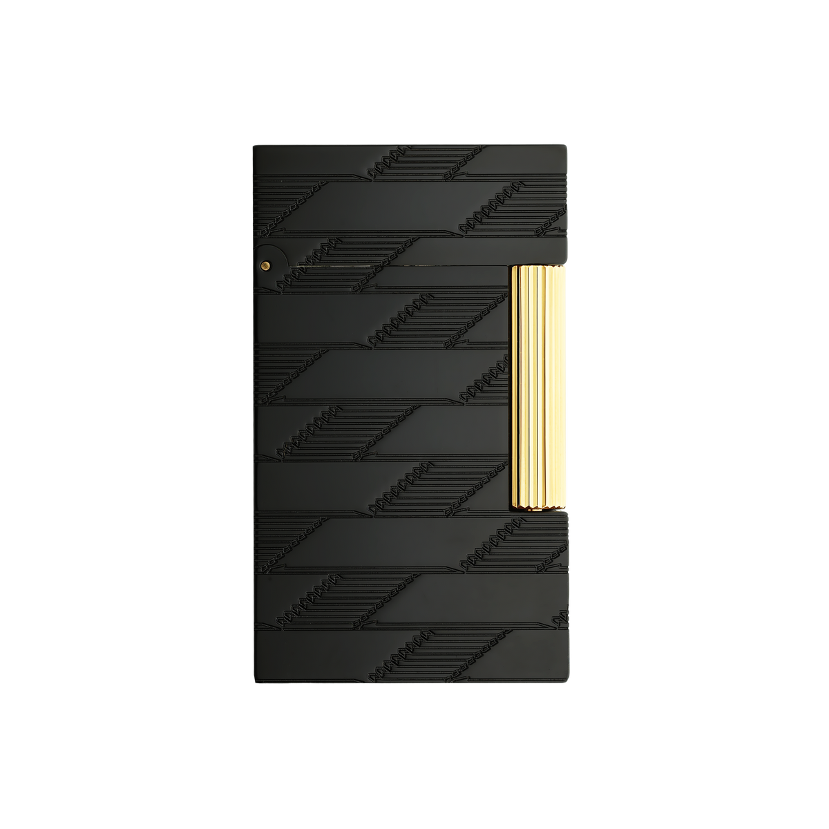 Dupont Monogram 1872 Line 2 Guilloche Lighter - Black