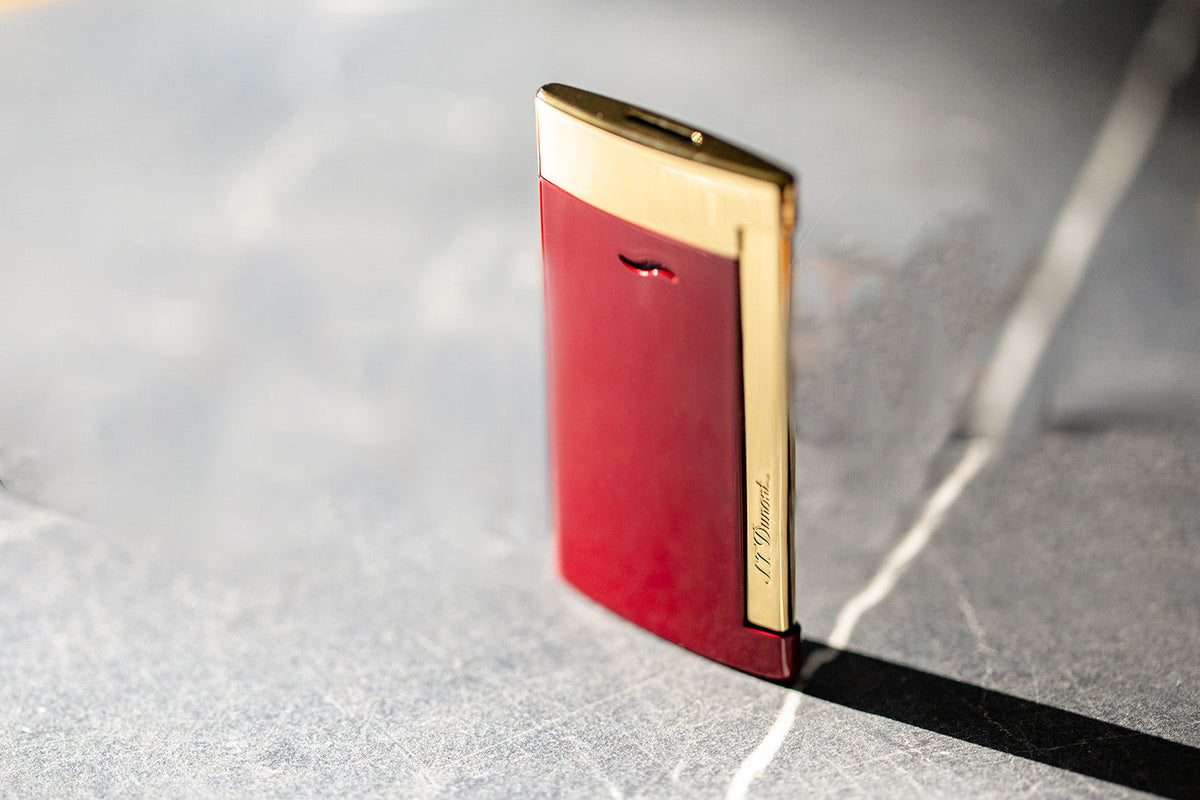 Dupont Slim 7 Lacquered lighter - Red
