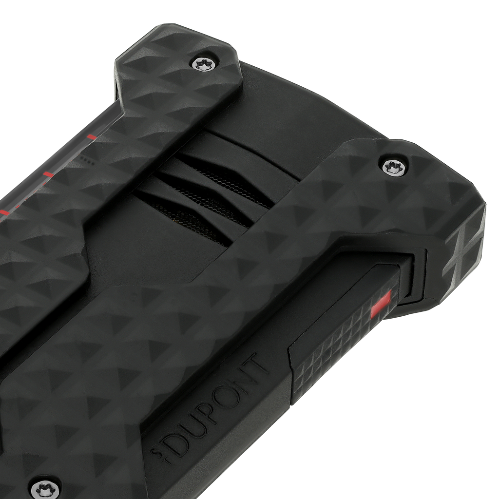 Dupont Windproof Brushed lighter - Black