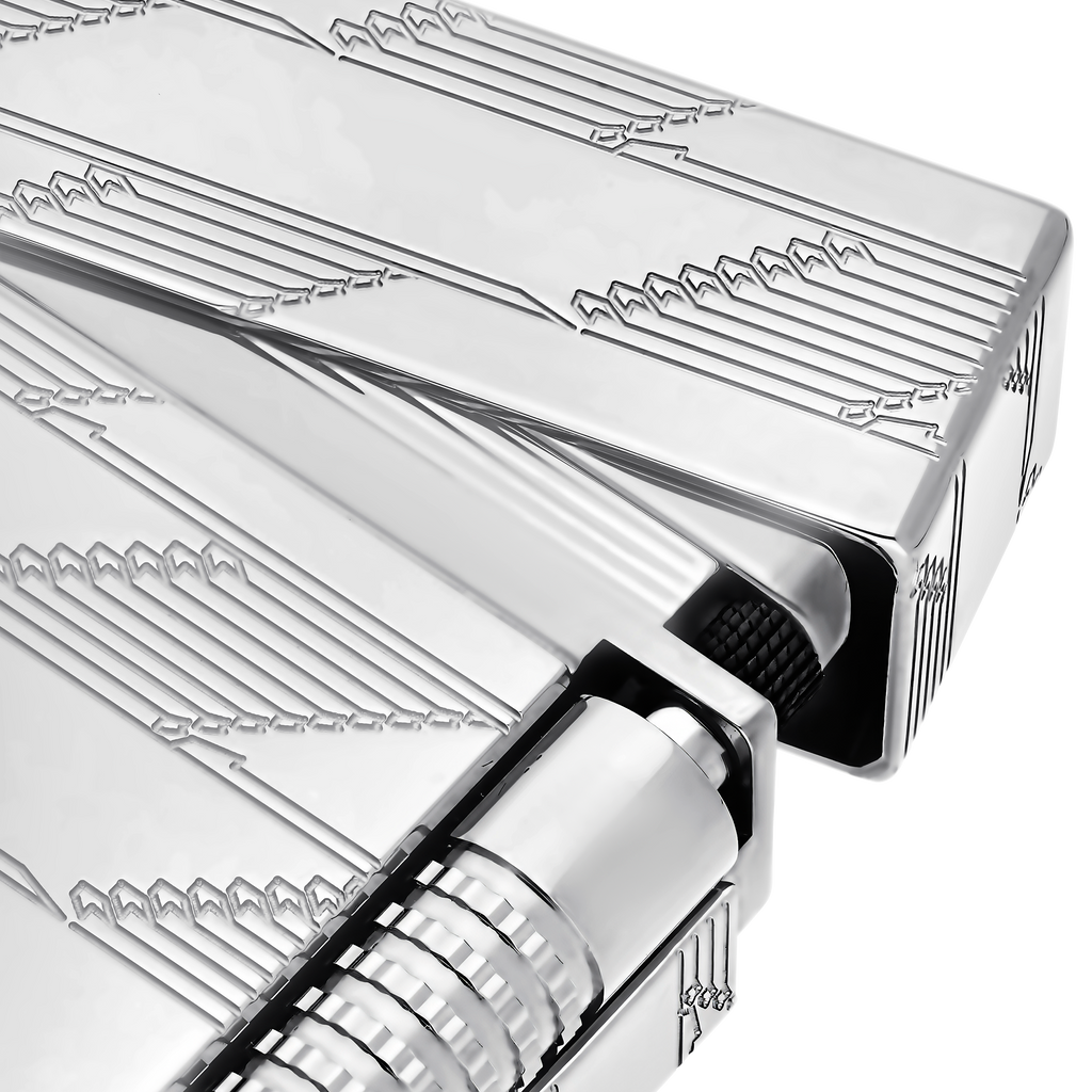 Dupont Le Grand Guilloche lighter - Silver