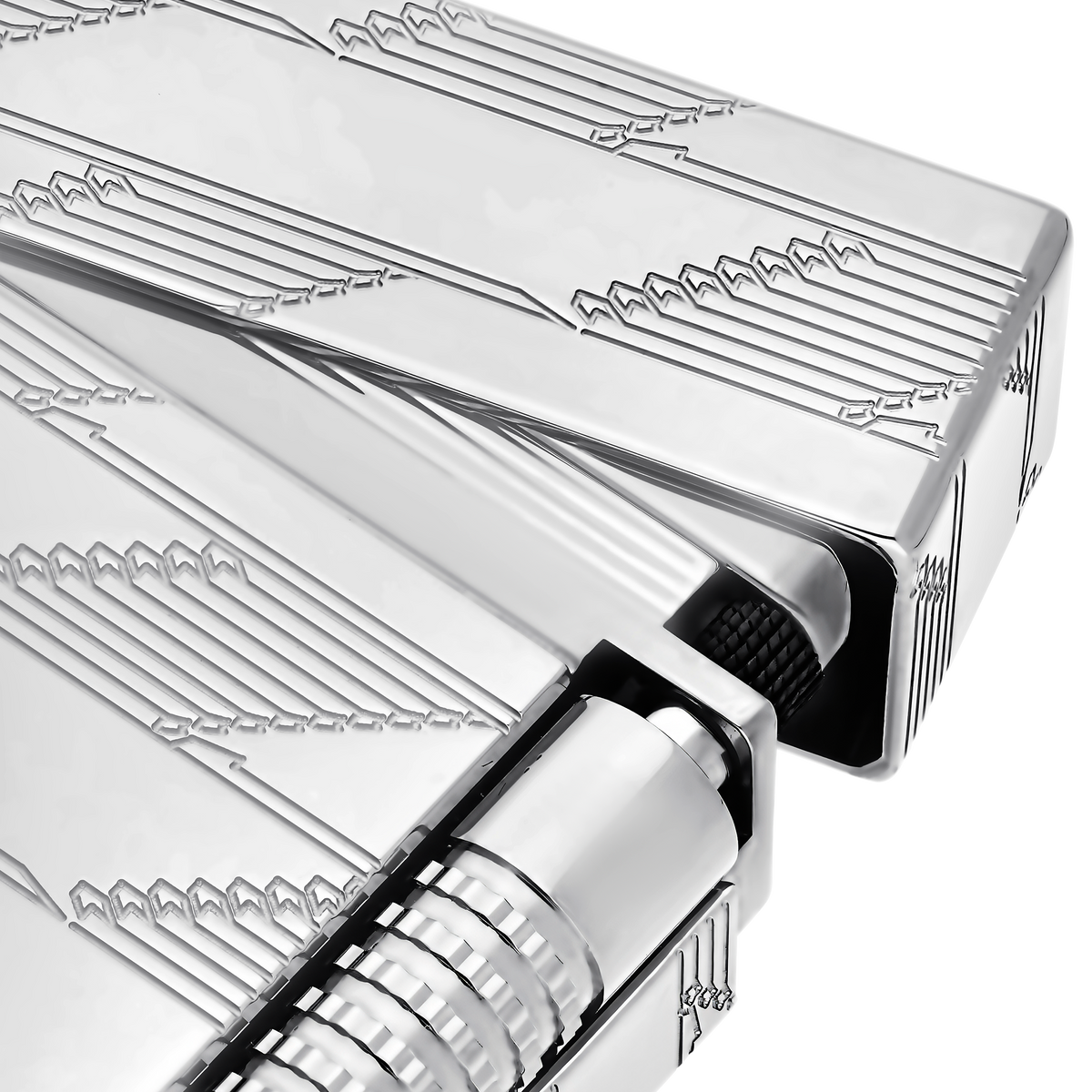 Dupont Le Grand Guilloche lighter - Silver