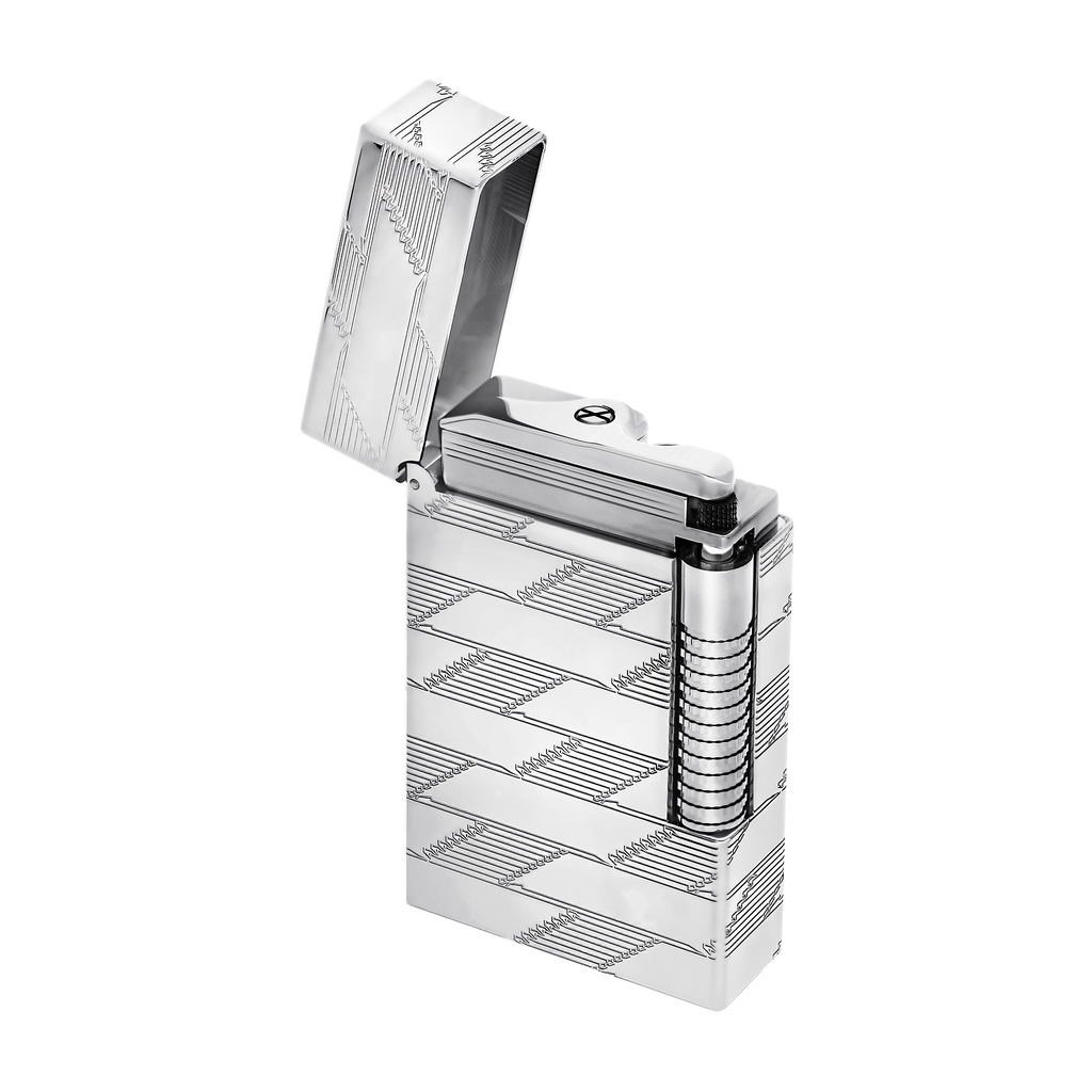 Dupont Le Grand Guilloche lighter - Silver